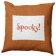 Halloween Spooky Ticking Accent Pillow, Dark Red, 26"x26"