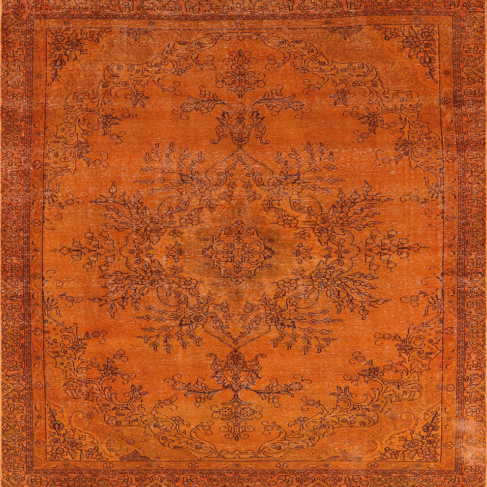 Ahgly Company Indoor Square Mid-Century Modern Area Rugs, 4' Square