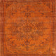 Ahgly Company Indoor Square Mid-Century Modern Area Rugs, 4' Square