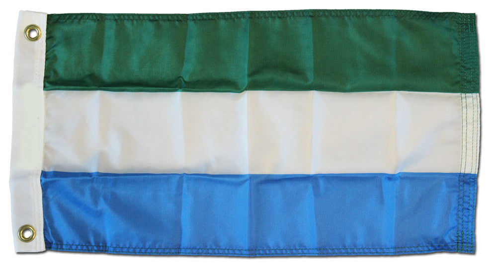Sierra Leone, 12"x18" Nylon Flag