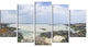 "Panorama View of Woljeongri Beach" Landscape Wall Wall Art, 5 Panels, 60"x32"