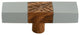 Fusion 3 in. Resin knob Decorative Hardware Gray Drawer Cabinet Knob