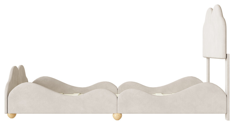 Gewnee Twin Size Upholstered Platform Bed