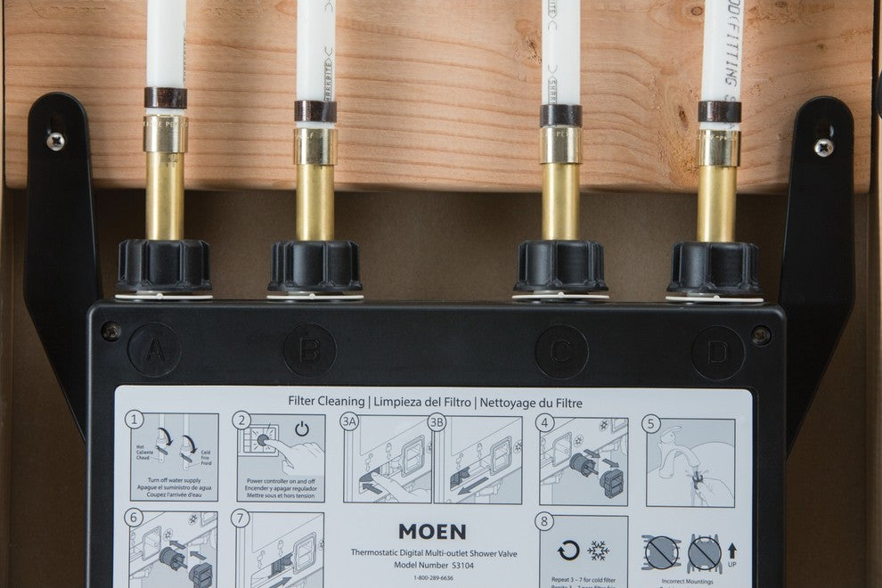 Moen U by Moen Shower 4-Outlet Thermostatic Digital Shower Valve