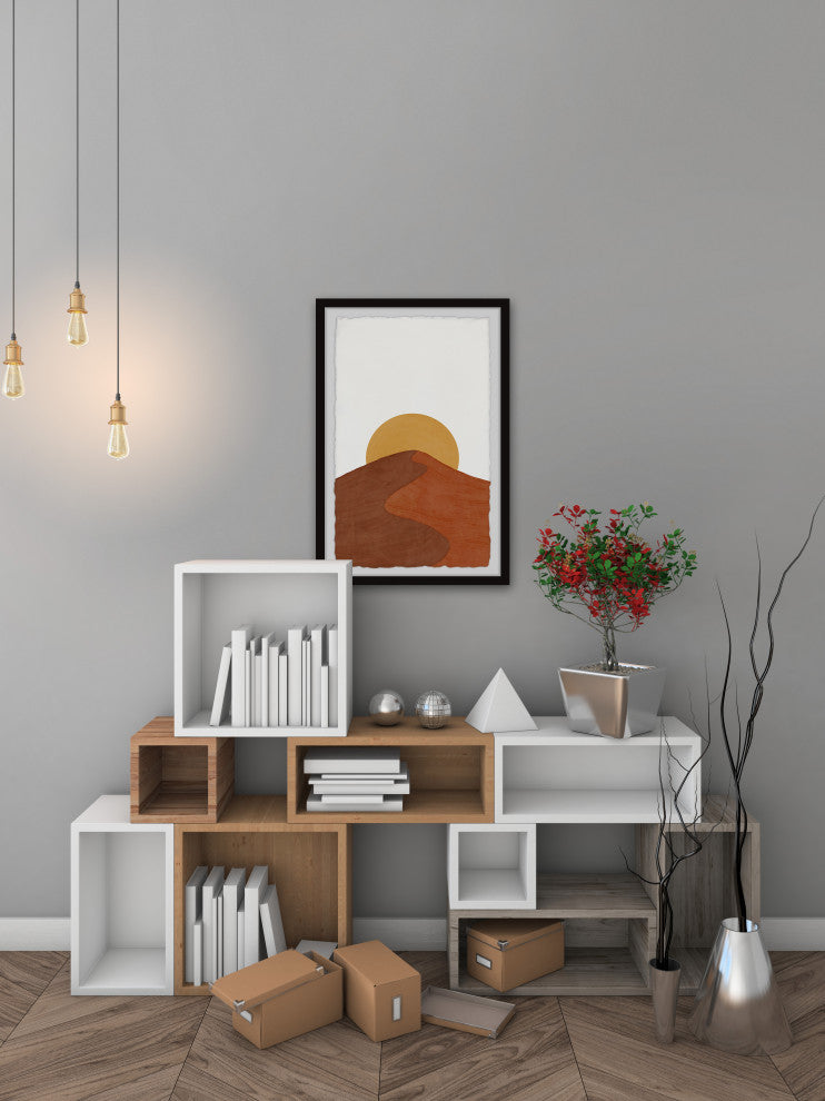 "Sunrise Ridge" Framed Painting Print, 8x12