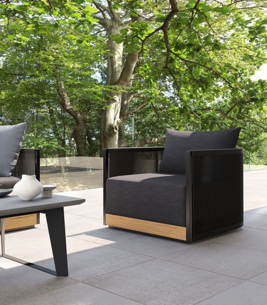 Haukland Lounge Chair Peppercorn Fabric