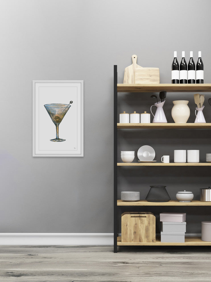 "Dirty Martini" Framed Painting Print, 20"x30"