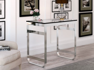 CastelloUSA Alpha 35" Single Bathroom Vanity, Base Only, Chrome
