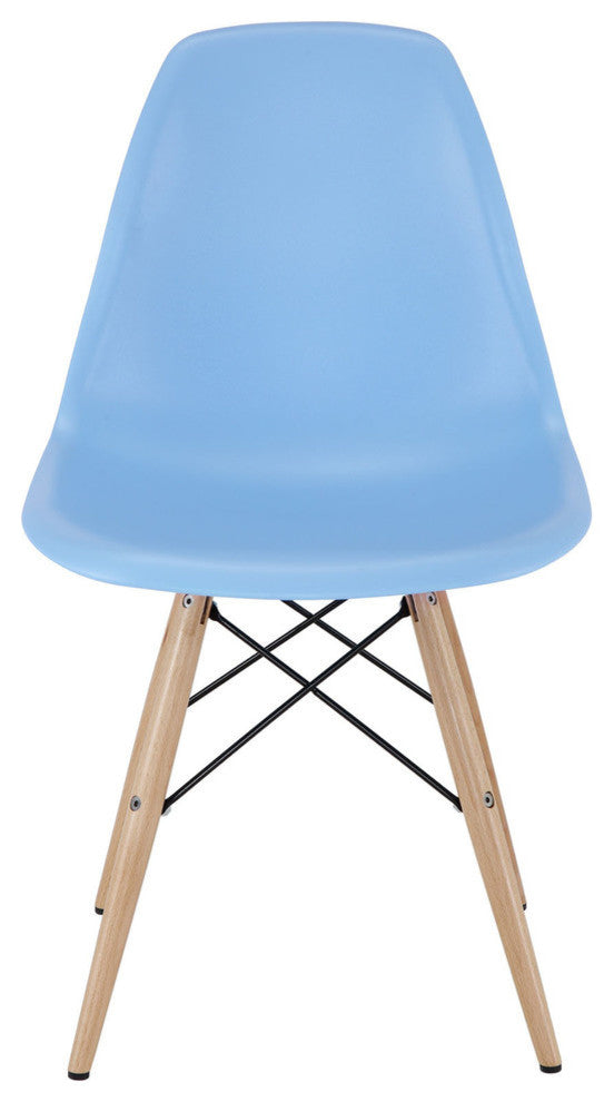 Modern Contemporary Kitchen Dining Side Chair Light Blue