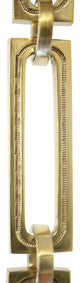 Brass Rectangle Chandelier Chain, Various Finishes, Polished Brass, H80