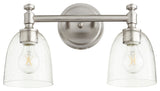 Quorum International 5122-2-2 Rossington 2 Light 17"W Vanity - Satin Nickel /