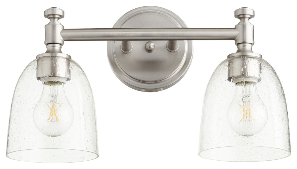 Quorum International 5122-2-2 Rossington 2 Light 17"W Vanity - Satin Nickel /