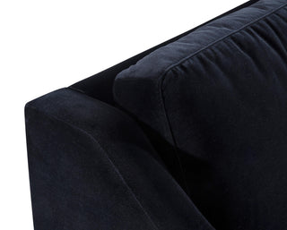 TOV Furniture Milan Black Velvet Sofa