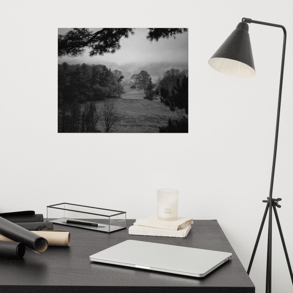 Mist of Valley Forge Landscape Photo Rural Unframed Wall Art Print, 16" X 20"