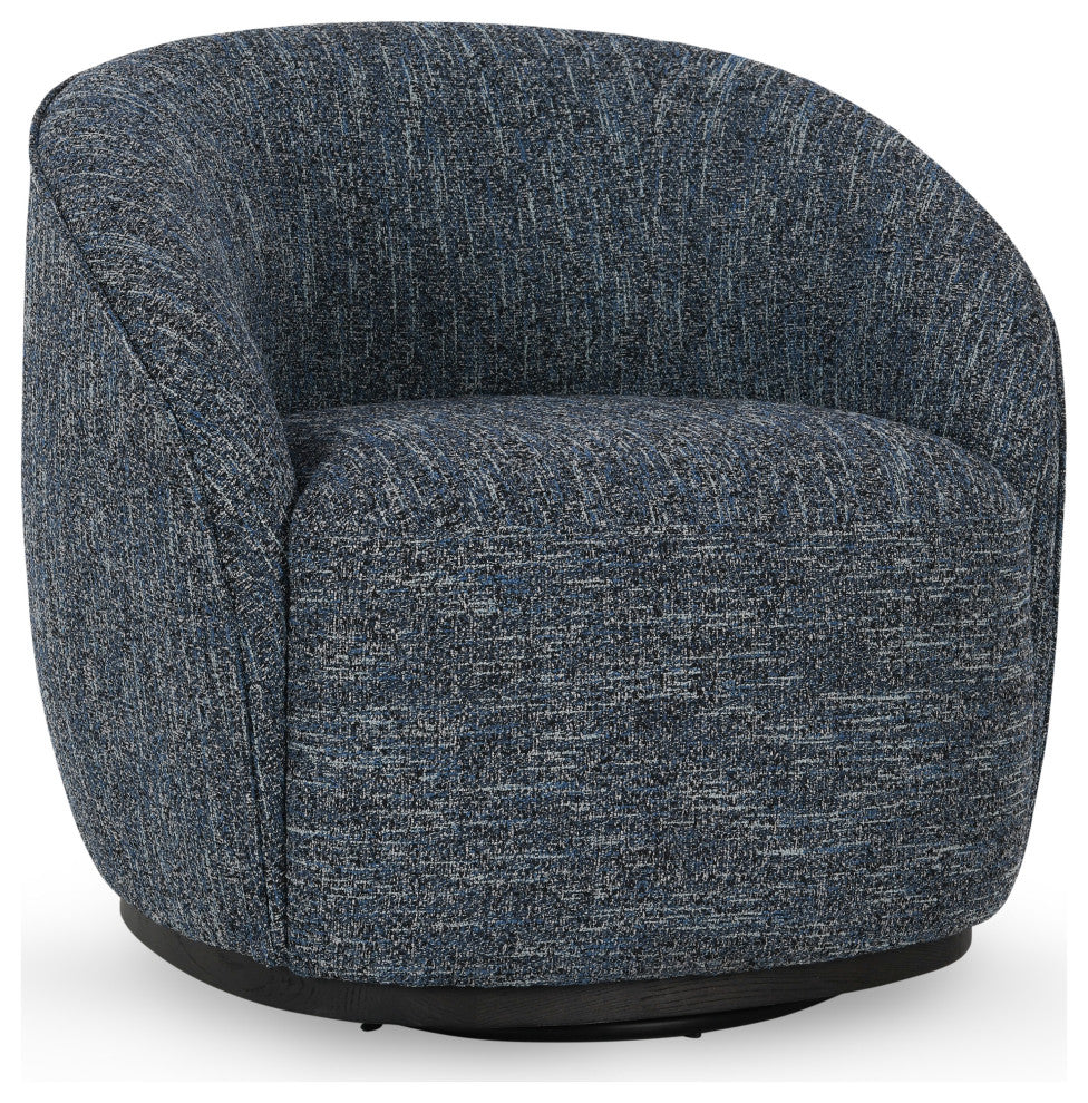 Andrea Swivel Accent Chair Blue