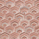 Geometric Textured Wallpaper, Hexagon, Beige Champagne Powder Rose, 1 Roll