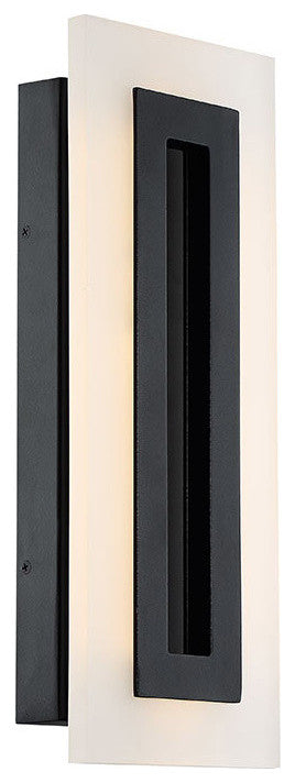 Shadow 17" LED Outdoor Wall-Light 3000k, Black