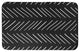 Black and White Modern Chevron 34x21 Bath Mat