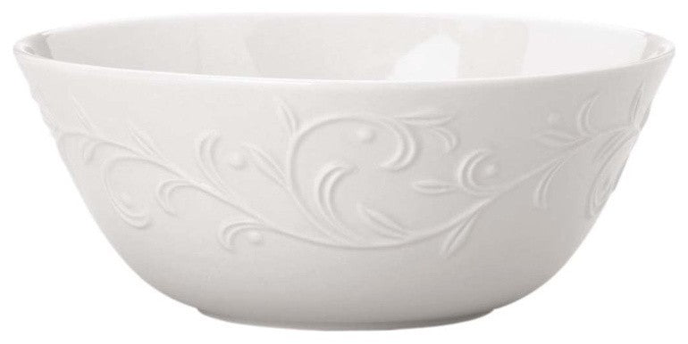 Lenox Opal Innocence Carved White Porcelain All Purpose Bowl