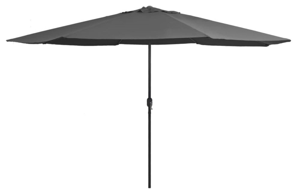 Vidaxl Outdoor Parasol With Metal Pole 157.5" Anthracite