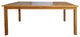 Teak Wood Bistro Rectangular Patio Bar Table, 71"x35"