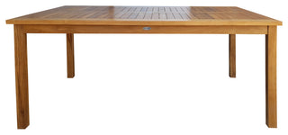 Teak Wood Bistro Rectangular Patio Bar Table, 71"x35"