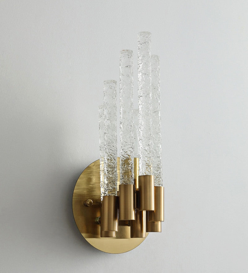 Crystal rod wall light fixture for bedside, living room., 1 Style