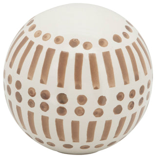 Ceramic 3-Piece Set Orbs, Tan