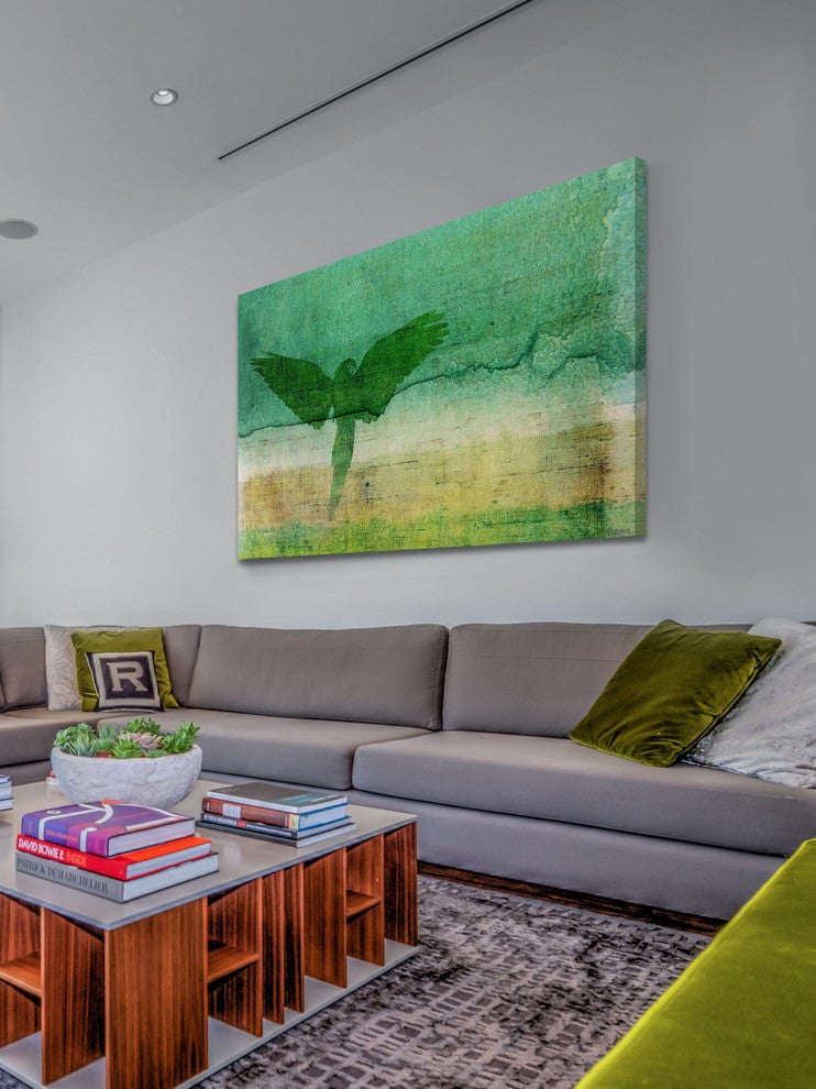"Open Wings" Painting Print on Wrapped Canvas, 60"x40"