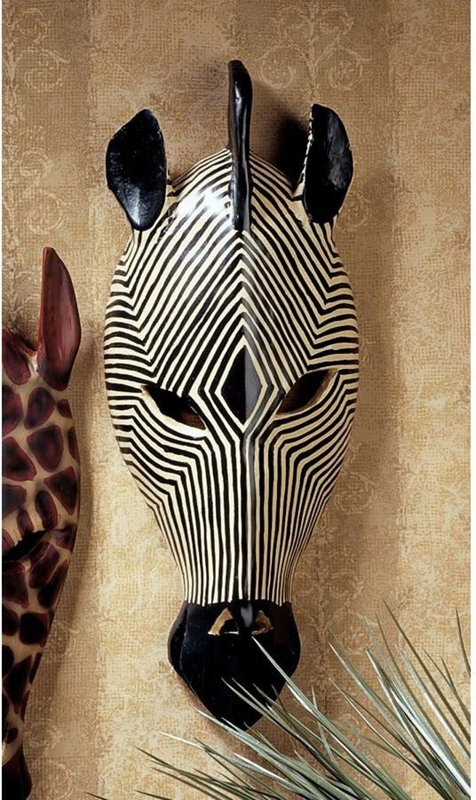 Zebra Mask Plaque