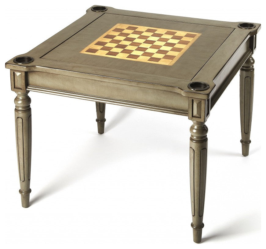 Silver Satin Multi Game Table