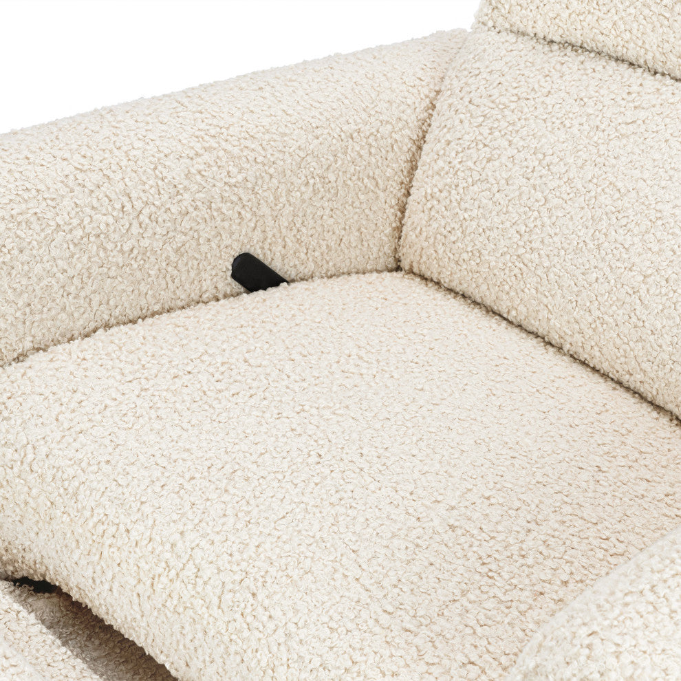 Rainbow Recliner and Swivel Glider, Teddy Loop, Almond Teddy Loop