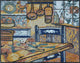 Mosaic Kitchen Backsplash, Agriturismo Farmhouse, 60"x48"