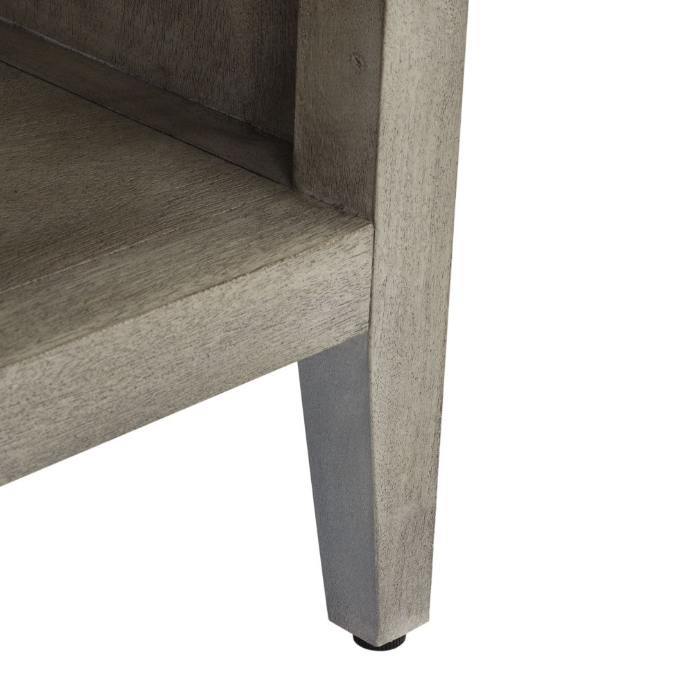 Safavieh Couture Ariella 1 Drawer Wood Nightstand, Light Grey