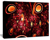 Red 3D Surreal Abstract Design, Oversized Abstract Canvas Art Print, 60x40