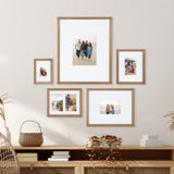 Gallery Wall Matted Picture Frame Set, Natural