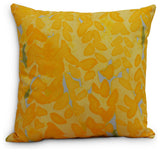 Flower Bell Decorative Floral Throw Pillow, Yellow, 18"