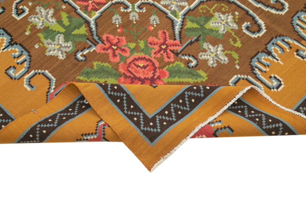 Rug N Carpet - Handmade Oriental 6' 3'' x 10' 4'' Unique Flatweave Kilim Rug
