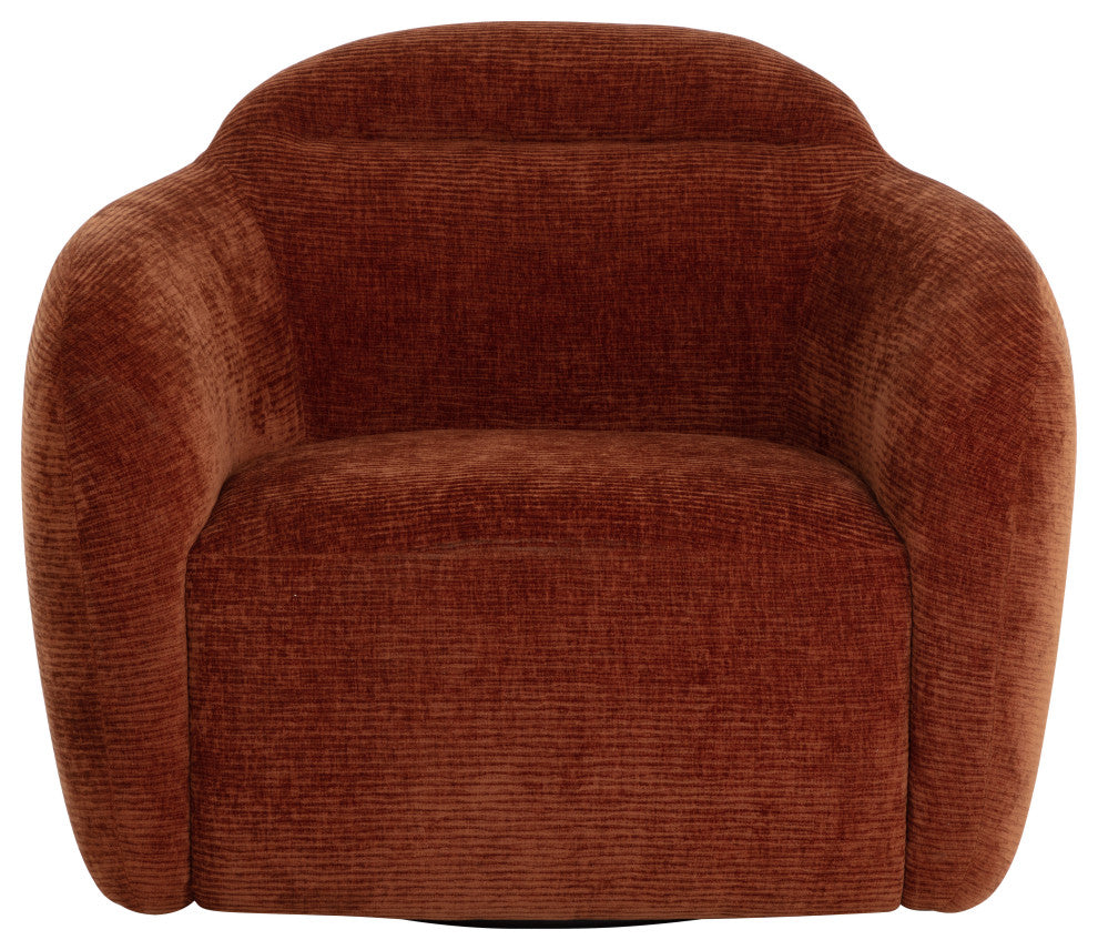 Ismo Swivel Lounge Chair, Opera Spice