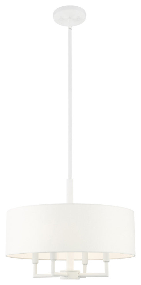 White Timeless, Transitional, Versatile, Pendant Chandelier