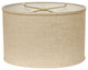 14" Light Wheat Throwback Oval Linen Lampshade