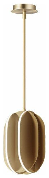 ET2 Interval LED Small Ellipse Pendant E21484-SBR - Satin Brass