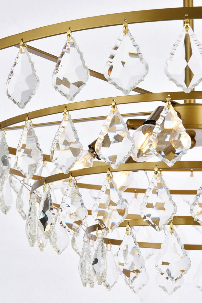 Evan 28" Pendant, Brass
