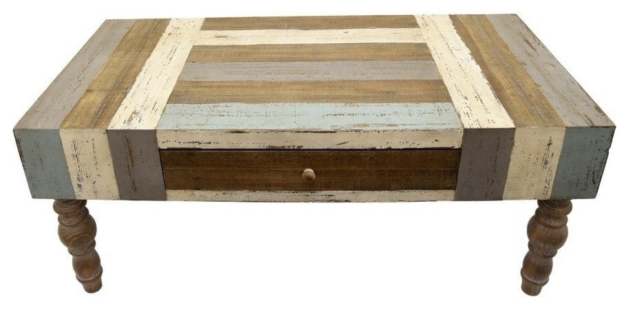 Wooden Coffee Table Multicolor