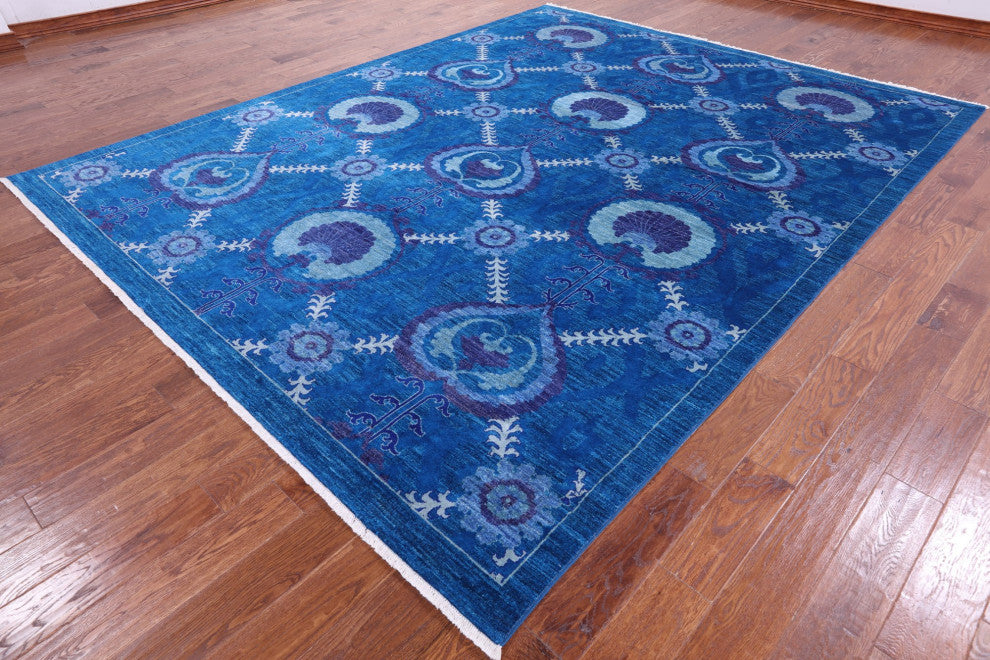 9' 0" X 11' 4" William Morris Hand Knotted Rug Q6563