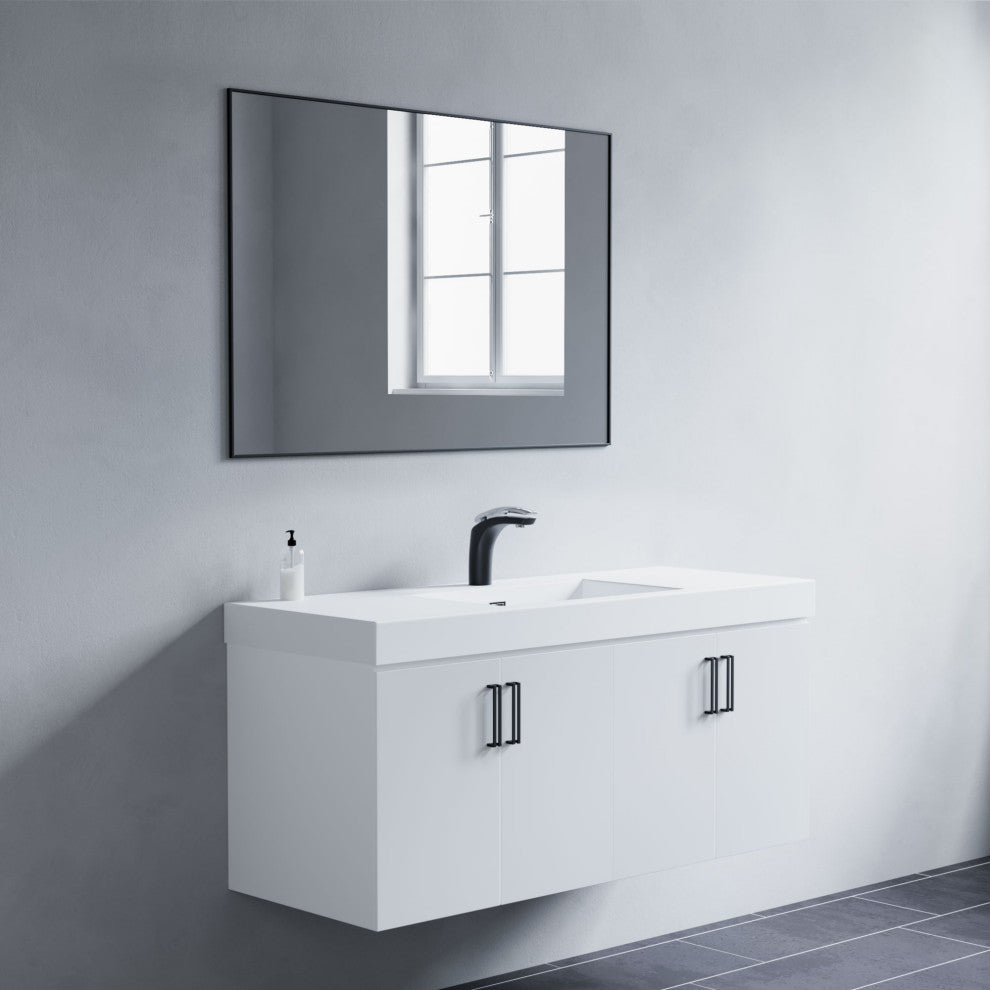 Mattox Mirror, 42x28, Black