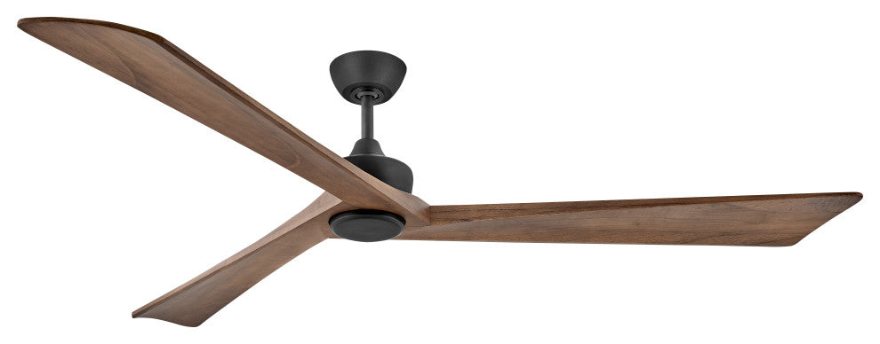 Hinkley Sculpt 80" Integrated LED Indoor/Outdoor Ceiling Fan, Matte Black