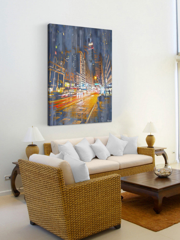"City Lights" Print on Canvas, 30"x45"