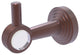 Pacific Beach Robe Hook with Groovy Accents, Antique Copper