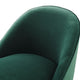 Avalon Velvet Accent Chair, Green